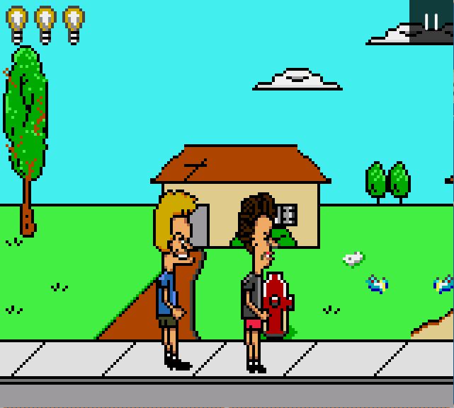 Beavis and Butt-head - Game Gear game screenshot (1994) by Viacom